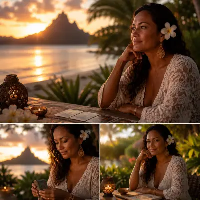 Romy, at home in Pamatai, Tahiti