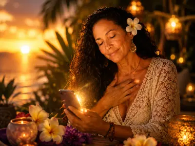 Romy, at home in Tahiti